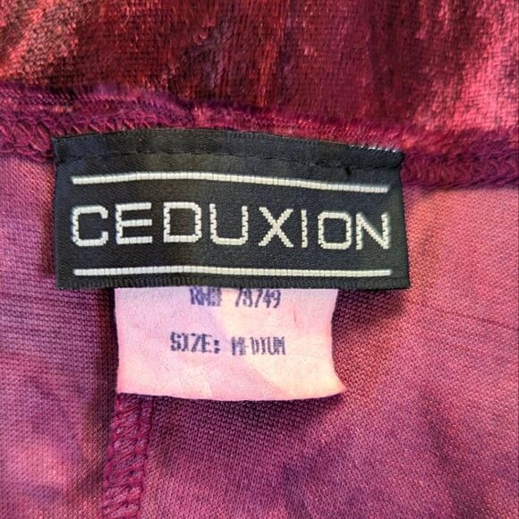 VTG Ceduxion Velvet Slip Jewel Dress M FairyGrunge Whimsigoth 90s Y2K Charmed - Picture 9 of 11